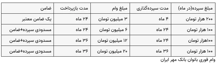 وام فوری