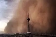 وزش باد شدید در تهران + ویدئو