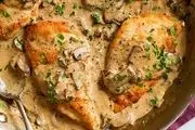 خوراک قارچ و مرغ داریم | طرز تهیه قارچ و مرغ